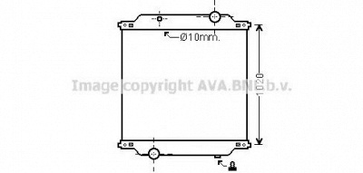AVA QUALITY COOLING re2041n -  Радиатор, охлаждение двигателя